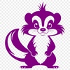 Free SVG Clip Art of a Beautiful Skunk A digital illustration of a skunk in vector format.