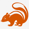 Skunk SVG Design Free Download A detailed illustration of a skunk in various postures.