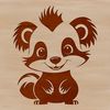 Skunk Graphic Design Illustration A vector graphic design featuring a solitary skunk.
