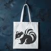 Free Skunk Clip Art SVG A detailed illustration of a skunk in a vector format.