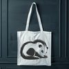 Sleeping Skunk Vector Illustration A sleeping wild animal, a skunk, is illustrated in a vector format.