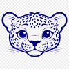Majestic Jaguar Vector Design SVG vector art design featuring a majestic big cat.