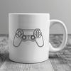 Beautiful Game Controller SVG Design High-resolution vector illustration of a standard game controller with buttons and joysticks.