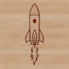 Beautiful Rocket Ship SVG Image A vector illustration of a futuristic spaceship with sleek lines and metallic details.