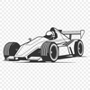 Motion Graphics Car Art A high-performance racing car in motion, designed as a vector graphic.