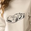 High-Speed Sports Car Design A high-speed racing car with sleek design, ideal for vector art projects.