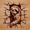 Vector Art Sloth Design A detailed illustration of an animal, specifically a sloth, designed as vector art.
