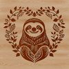 Sloth Graphics in SVG Format A sloth illustration made with vector graphics in SVG format