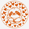 Unique Sloth Digital Art DXF - Free Download