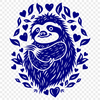 Free Sloth In SVG