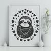 Stunning Sloth PNG - For Procreate Project