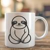 Cute Sloth In DXF Format