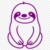 Free Beautiful Sloth Illustration