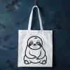 Free Sloth Simple Line Drawing - Free SVG