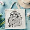 Sloth Vector Craft File In PDF File Format For Free Download