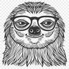 Free Artistic Sloth Vector Art