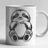 Cute Sloth Printable Image - Free PDF