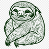 Sloth Vector Craft File In PDF File Format For Free Download