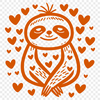 Unique Sloth Design PNG - Free Download