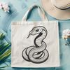 Reptile Graphic Vector A detailed illustration of a serpent, suitable for vector design projects.