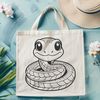 Snake Vector Graphic An SVG image depicting a reptile animal, suitable for use in various design applications.