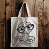 Colorful Cartoon Snake Illustration A cartoon snake wearing glasses, created as vector art for design projects.