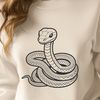 Snake Clipart for Design Projects A colorful illustration of a serpent coiled around a tree branch, suitable for various design projects.