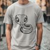 Slithering Beauty A high-quality digital illustration of a snake in vector format.