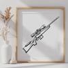 Free Free Rifle - Free DXF Download, Commercial Use