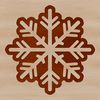 Free Vector Snowflakes Download A delicate, symmetrical snowflake design made from interconnected lines and curves, ideal for winter-themed crafts.