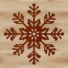 An SVG illustration of a stylized snowflake, perfect for use in digital art projects or printables.