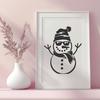 Free Snowman In DXF Format