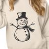 Artistic Snowman In PNG - Free Download