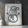 Beautiful Snowman PDF - For Cricut Project