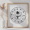 Beautiful Snowman Clip Art