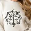 Artistic Snowflake In SVG & PNG