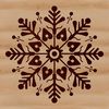 Winter Whimsy Snowflake Illustration A delicate, ornate snowflake illustration suitable for winter designs.