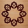 Christmas Snowflake Template A delicate, intricate snowflake design suitable for winter and Christmas-themed projects.