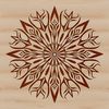 Snowflake Clip Art for Design Projects Decorative snowflake illustration created as a scalable vector graphic (SVG) for various design applications.
