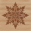 Frozen Winter Decorations An intricately detailed winter snowflake illustration suitable for commercial or personal use.