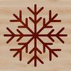 A delicate, intricately designed snowflake with six symmetrical arms, suitable for vector graphics projects.