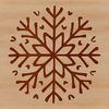 Symmetrical Snowflakes Vector Art A delicate, symmetrical snowflake design made up of intricate lines and patterns, ideal for winter-themed crafts and designs.