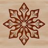 A delicate snowflake design in vector format, suitable for digital use.
