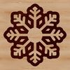 Vector Graphic Christmas Decoration Idea A delicate six-pointed snowflake design created as a vector graphic.