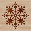 Decorative snowflake design in vector format, perfect for winter crafts and holiday projects.