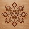 Delicate Snowflake Clip Art A delicate vector snowflake design suitable for winter and Christmas projects.