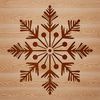 Delicate Winter Wonderland Vector illustration of a delicate snowflake with intricate details.