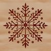 Winter Wonderland Clip Art SVG Image Decorative snowflake design in vector format