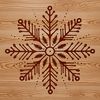 Delicate Winter Decorations Vector Art A delicate six-pointed snowflake design made from intricately connected lines.