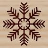 Free Snowflakes Clip Art SVG File A delicate, intricate snowflake design rendered as a scalable vector graphic (SVG) file.